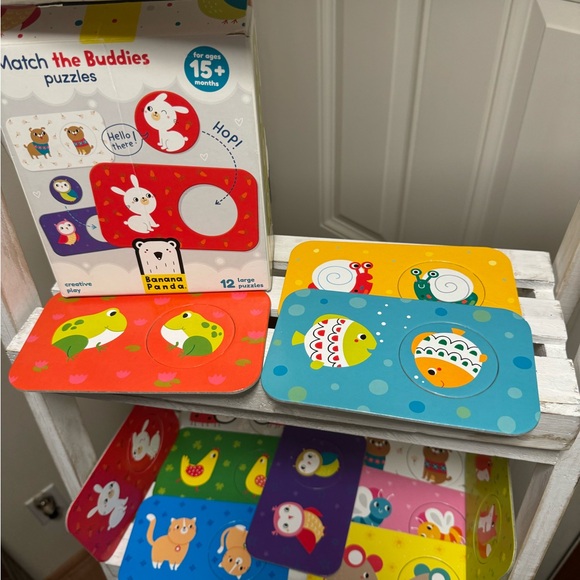 2 puzzles - BananaPanda match the buddies and wooden elephants - Picture 4 of 8